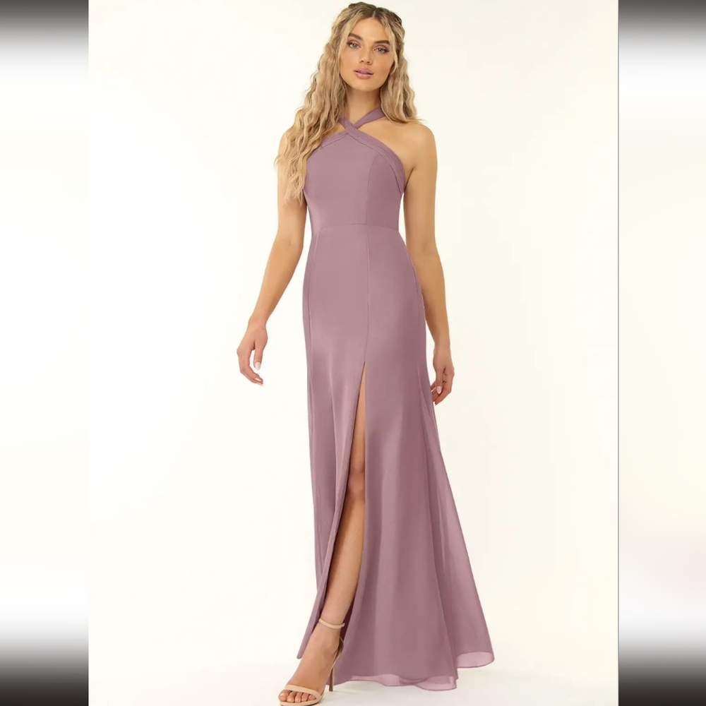 Azazie Dusty Rose Rue Bridesmaid dress